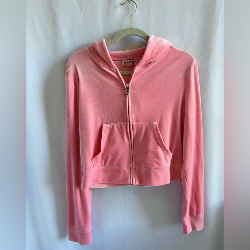 Juicy Couture Bling Pink Zip Up Jacket - Picture 2 of 4